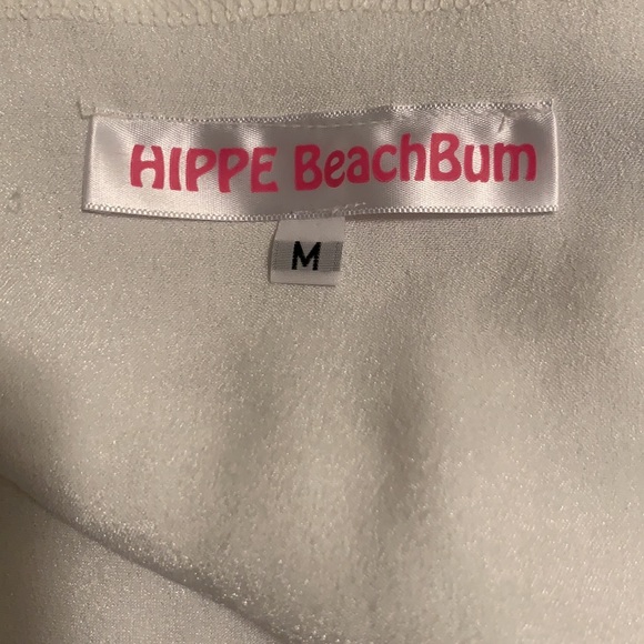 White High Neck Blouse with Swoop Back - Picture 3 of 3